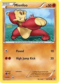 Mienfoo - Noble Victories - Pokemon card