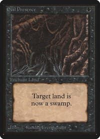 Evil Presence - Beta Edition - Magic: The Gathering card