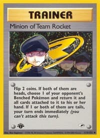 Minion of Team Rocket - Gym Heroes - Pokemon card