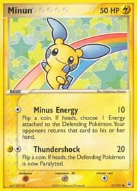 Minun - EX Hidden Legends - Pokemon card