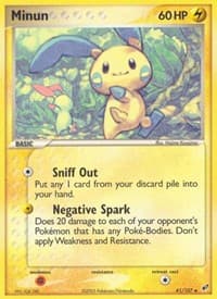 Minun - EX Deoxys - Pokemon card