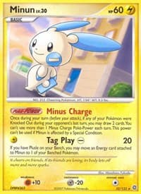Minun - Secret Wonders - Pokemon card