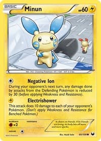 Minun - Dark Explorers - Pokemon card