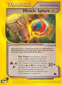 Miracle Sphere Alpha - Skyridge - Pokemon card