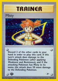 Misty (18) - Gym Heroes - Pokemon card