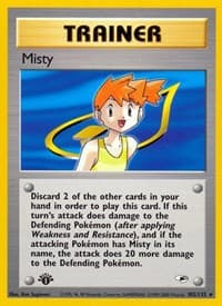 Misty (102) - Gym Heroes - Pokemon card
