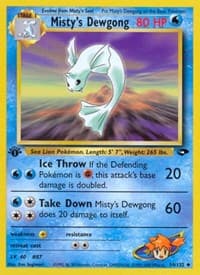 Misty's Dewgong - Gym Challenge - Pokemon card