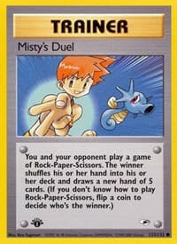 Misty's Duel - Gym Heroes - Pokemon card