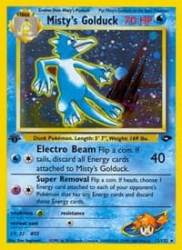 Misty's Golduck - Gym Challenge - Pokemon card