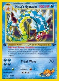 Misty's Gyarados - Gym Challenge - Pokemon card