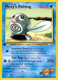 Misty's Poliwag - Gym Heroes - Pokemon card