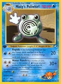 Misty's Poliwhirl - Gym Heroes - Pokemon card