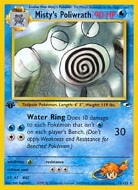 Misty's Poliwrath - Gym Heroes - Pokemon card