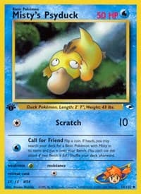 Misty's Psyduck - Gym Heroes - Pokemon card