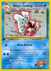 Misty's Seaking - Gym Heroes - Pokemon card