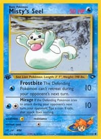 Misty's Seel - Gym Challenge - Pokemon card