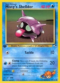 Misty's Shellder - Gym Heroes - Pokemon card