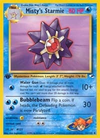 Misty's Starmie - Gym Heroes - Pokemon card