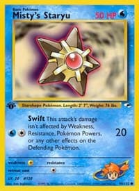 Misty's Staryu - Gym Heroes - Pokemon card