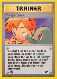 Misty's Tears - Gym Challenge - Pokemon card