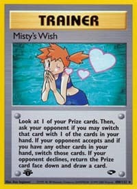 Misty's Wish - Gym Challenge - Pokemon card