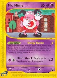 Mr. Mime (95a) - Aquapolis - Pokemon card