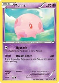 Munna - Black and White - Pokemon card
