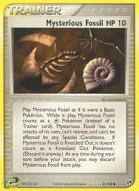 Mysterious Fossil - EX Sandstorm - Pokemon card