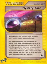 Mystery Zone - Skyridge - Pokemon card