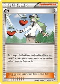 N (Supporter) - Noble Victories - Pokemon card