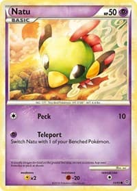 Natu - Unleashed - Pokemon card