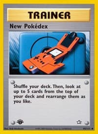 New Pokedex - Neo Genesis - Pokemon card
