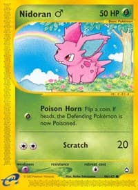 Nidoran M - Aquapolis - Pokemon card
