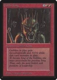 Goblin King - Beta Edition - Magic: The Gathering card