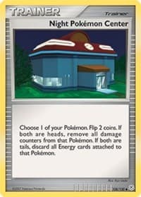 Night Pokemon Center - Diamond and Pearl - Pokemon card