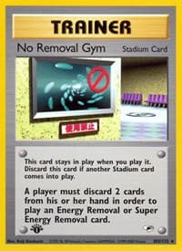 No Removal Gym - Gym Heroes - Pokemon card