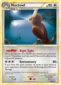 Noctowl - HeartGold SoulSilver - Pokemon card