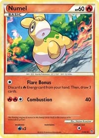 Numel - Unleashed - Pokemon card