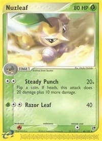 Nuzleaf - EX Sandstorm - Pokemon card