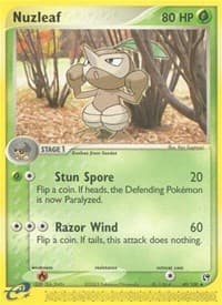 Nuzleaf - EX Sandstorm - Pokemon card