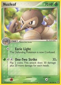 Nuzleaf - EX Deoxys - Pokemon card