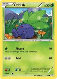 Oddish - Boundaries Crossed - Pokemon card