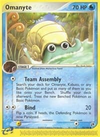 Omanyte - EX Sandstorm - Pokemon card