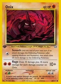 Onix - Neo Genesis - Pokemon card