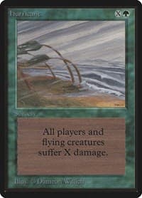 Hurricane - Beta Edition - Magic: The Gathering card