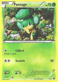 Pansage - McDonald's Promos 2012 - Pokemon card
