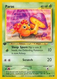 Paras - Neo Revelation - Pokemon card