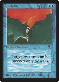 Invisibility - Beta Edition - Magic: The Gathering card