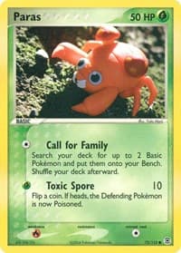Paras - EX FireRed & LeafGreen - Pokemon card