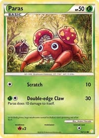 Paras - HeartGold SoulSilver - Pokemon card